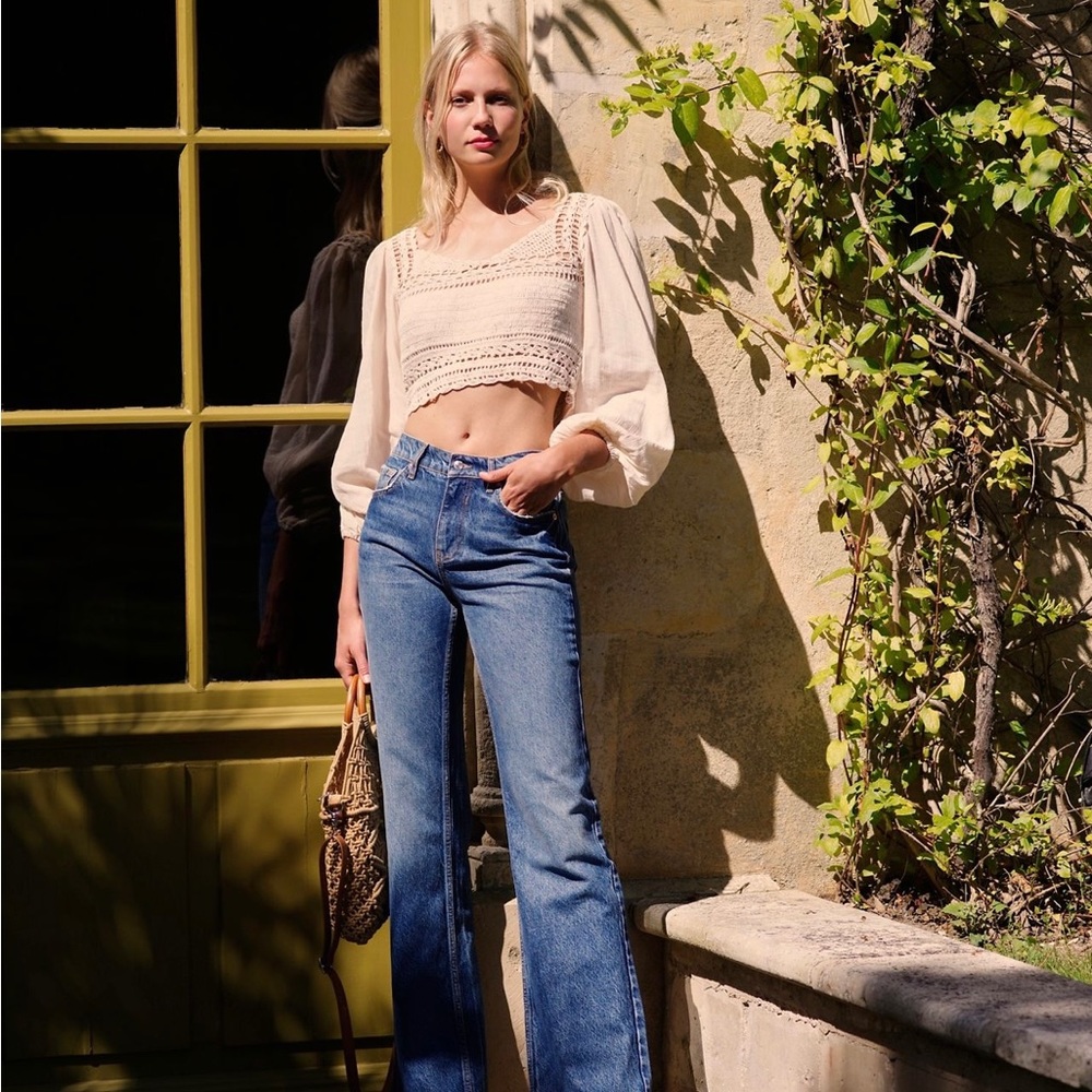 FREE PEOPLE LAUREL CANYON FLARE JEAN SIZE 27